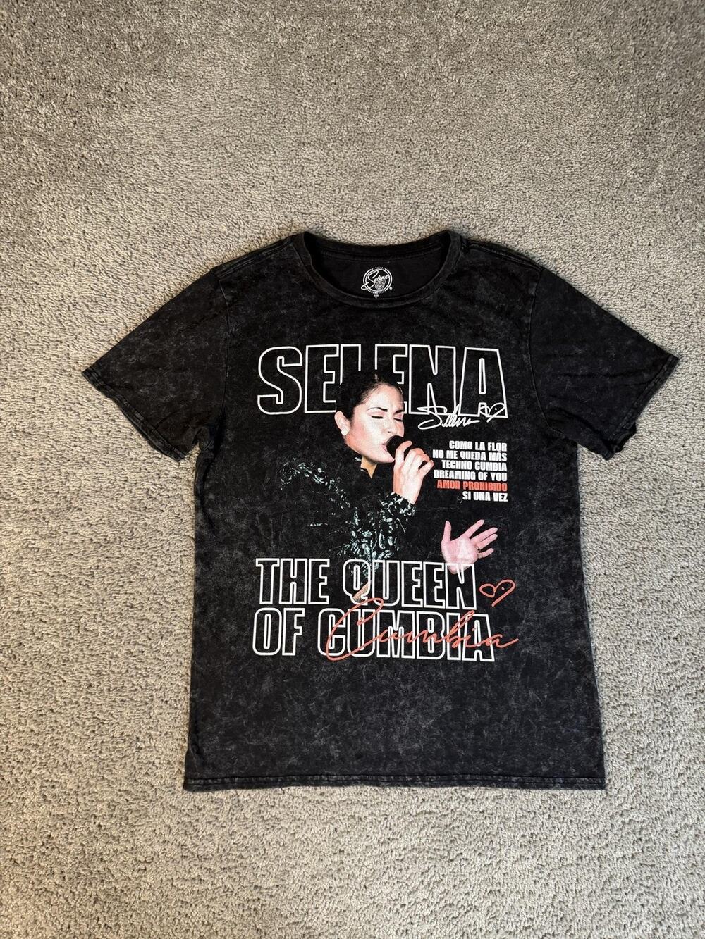 Selena Shirt Mens M Black The Queen Of Cumbia Graphic U.S. Tour Tee 2023